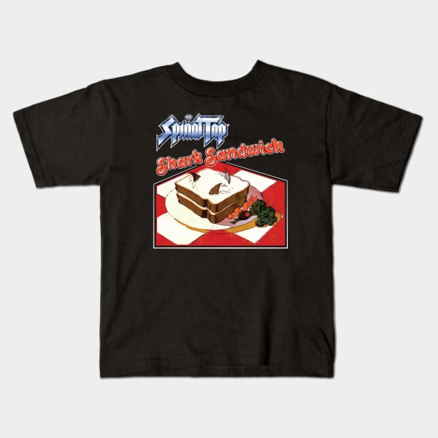 Shark Sandwich Kids T-Shirt by Chewbaccadoll